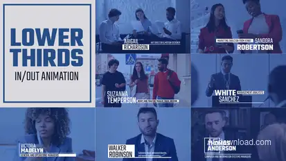 LowerThirds Titles template preview