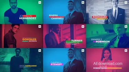 Lowerthirds Titles template preview