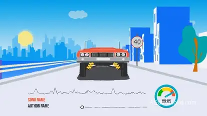 Lowrider Music Visualizer broadcast-packages template preview