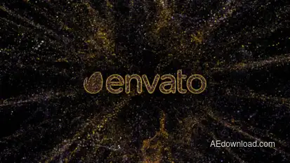 Luxury Glitter Reveal Logo Stings template preview