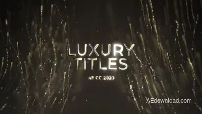 Luxury Glitter Streaks Titles Titles template preview