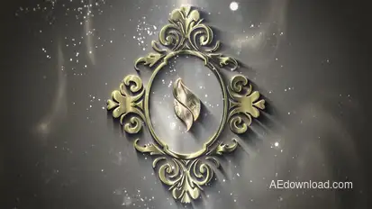 Luxury Gold Frame Logo Logo Stings template preview