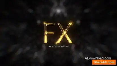 Luxury Gold Logo Reveal Logo Stings template preview