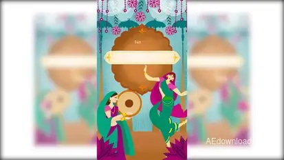Luxury Indian Wedding Video Template Elements template preview