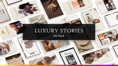 20 Luxury Instagram Stories broadcast-packages template preview