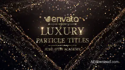Luxury Particle Titles Titles template preview