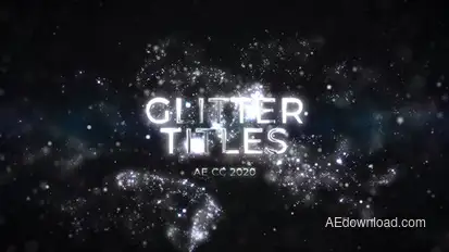 Luxury Silver Glitter Titles Titles template preview