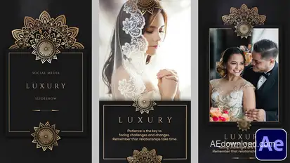 Luxury Social Media Slideshow Product Promo template preview