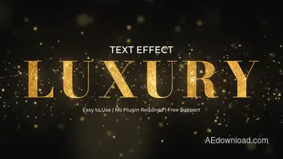Luxury Text Effect Titles template preview