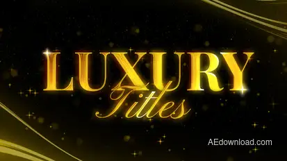 Luxury Titles Titles template preview