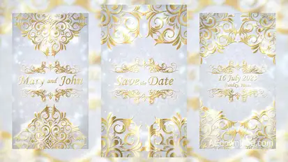 Luxury Wedding Invitation Card Titles template preview