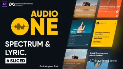 Lyric & Spectrum Elements template preview