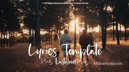 Lyrics Template Eastwood Video Displays template preview