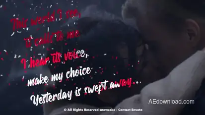 Lyrics Template Liquid Style Video Displays template preview