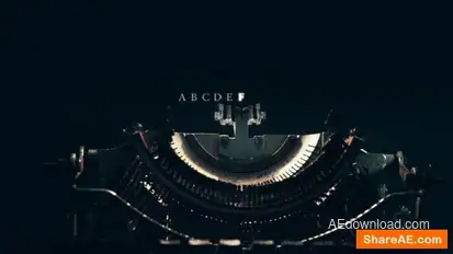 Videohive Machine for Typing Openers template preview