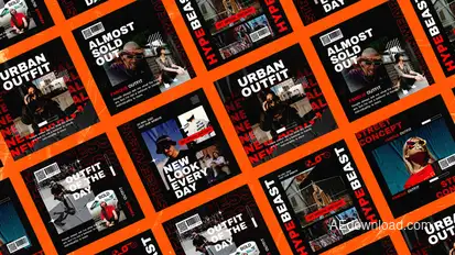 Madness Streetwear Fashion Posts Product Promo template preview