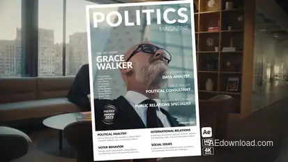 Magazine Transitions Elements template preview