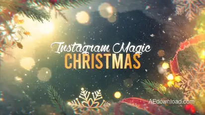 Magic Christmas - Instagram Slideshow Openers template preview