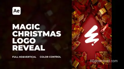 Magic Christmas Logo Reveal Logo Stings template preview