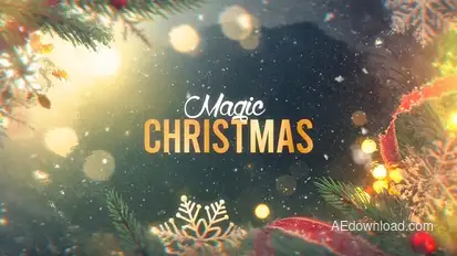 Magic Christmas Slideshow Openers template preview