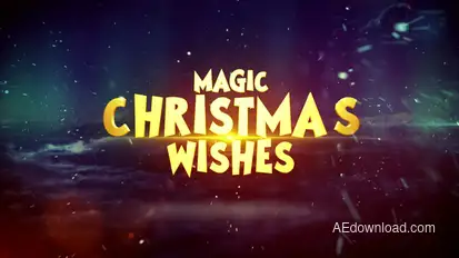 Magic Christmas Wishes 2024 Titles template preview