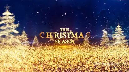 Magic Christmas Wishes 2026 Titles template preview