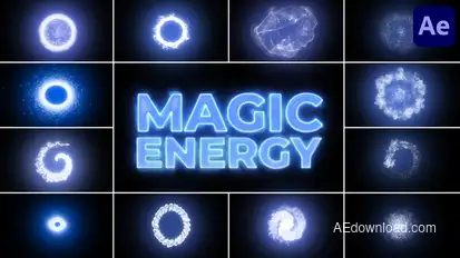 Magic Energy for After Effects Elements template preview