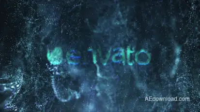 Magic Fluid Particles Logo Logo Stings template preview