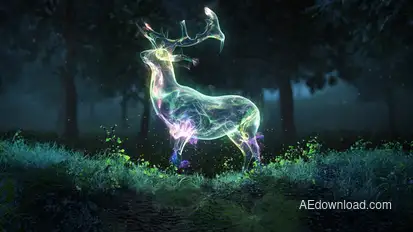 Magic Nature Particles Logo Logo Stings template preview