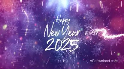 Magic New Year Greetings Titles template preview