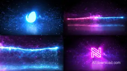 Magic Particle Logo Logo Stings template preview