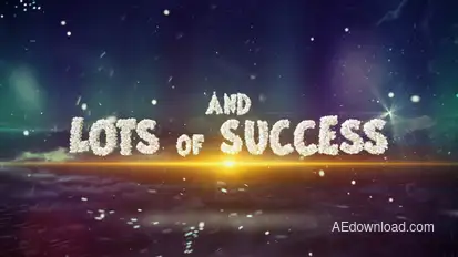 Magic Snowflakes Wishes 2024 Titles template preview