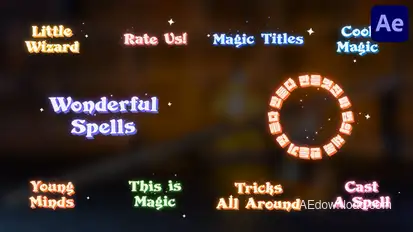 Magic Titles for After Effects Titles template preview