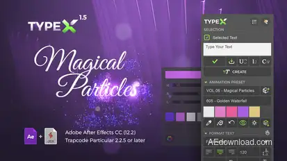 TypeX - Magical Pack: Title Animation Presets Library Titles template preview