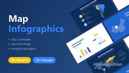 Map Infographics Infographics template preview
