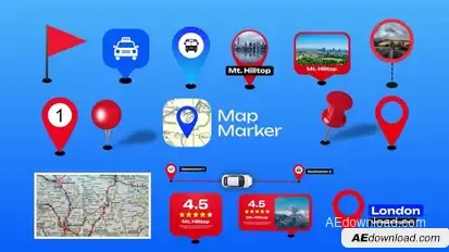 Map Marker Elements template preview