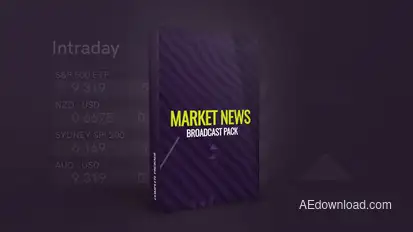Market News Broadcast Pack broadcast-packages template preview