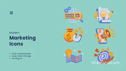 Marketing - Concepts Elements template preview