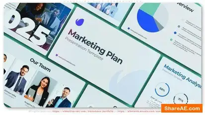 Marketing Plan Presentation Openers template preview