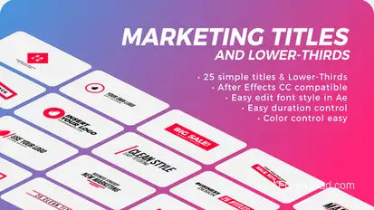 Marketing Titles & Lower-Thirds Titles template preview
