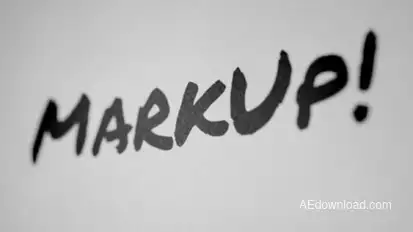 MarkUp - Animated Typeface Titles template preview