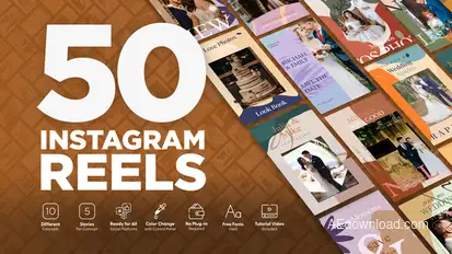 Marriage Instagram Reels Product Promo template preview