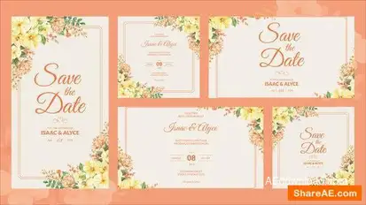 Married Wedding Invitation Openers template preview