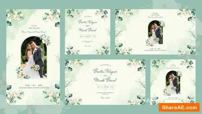 Martine Wedding Invitation Openers template preview