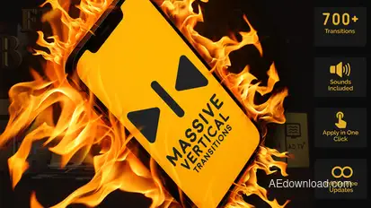 Massive Vertical Transitions Elements template preview