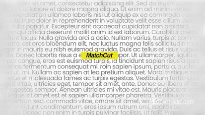 Match Cut Infographics template preview