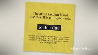 Match Cut Video Displays template preview