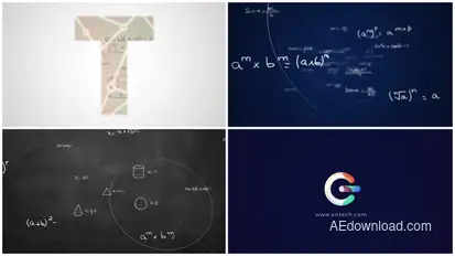 Math Formulas Logo Reveal v2 Logo Stings template preview