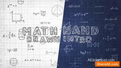 Math Hand Draw Intro Openers template preview
