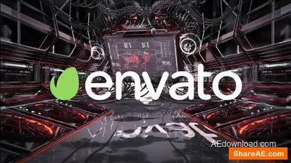 Videohive Mechanical HUD Glitch Logo Logo Stings template preview